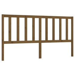 Tête de lit Marron miel 186x4x100 cm Bois massif de pin 