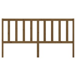 Tête de lit Marron miel 186x4x100 cm Bois massif de pin 