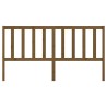 Tête de lit Marron miel 186x4x100 cm Bois massif de pin 