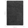 Tapis shaggy antidérapant Gris 140x200 cm 
