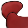 Tabouret de salon et spa Rouge bordeaux Similicuir 