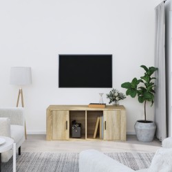 Meuble TV Chêne sonoma 100x35x40 cm Bois d'ingénierie 