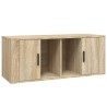Meuble TV Chêne sonoma 100x35x40 cm Bois d'ingénierie 