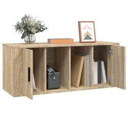 Meuble TV Chêne sonoma 100x35x40 cm Bois d'ingénierie 