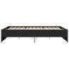 Cadre de lit sans matelas noir 150x200 cm 