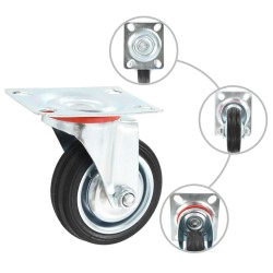 32 pcs Roulettes pivotantes 75 mm 