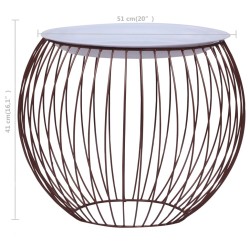 Table basse Doré Ø 51 cm 