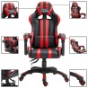 Chaise de jeu Rouge Similicuir 