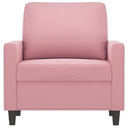 Fauteuil Rose 60 cm Velours 