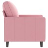 Fauteuil Rose 60 cm Velours 