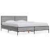 Cadre de lit sans matelas sonoma gris 150x200 cm 