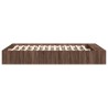 Cadre de lit sans matelas chêne marron 150x200 cm 