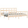 Cadre de lit sans matelas bois massif de pin 