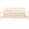 Cadre de lit sans matelas bois massif de pin 