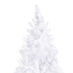 Arbre de Noël artificiel pré-éclairé et boules 300 cm blanc 