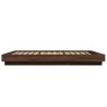 Cadre de lit sans matelas chêne marron 120x190 cm 