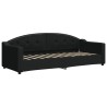 Lit de repos sans matelas noir 80x200 cm tissu 