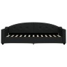 Lit de repos sans matelas noir 80x200 cm tissu 