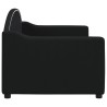Lit de repos sans matelas noir 80x200 cm tissu 