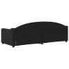 Lit de repos sans matelas noir 80x200 cm tissu 