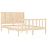 Cadre de lit sans matelas 140x200 cm bois massif de pin 
