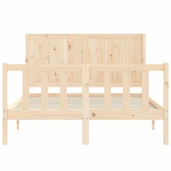Cadre de lit sans matelas 140x200 cm bois massif de pin 