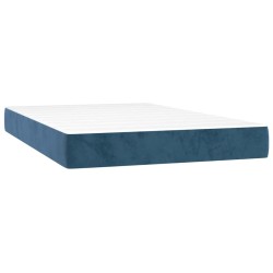 Matelas de lit à ressorts ensachés 120x220x20 cm velours 