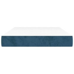 Matelas de lit à ressorts ensachés 120x220x20 cm velours 