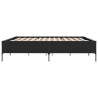 Cadre de lit sans matelas noir 200x200 cm 