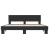 Cadre de lit sans matelas noir 180x200 cm 