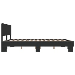 Cadre de lit sans matelas noir 180x200 cm 