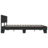 Cadre de lit sans matelas noir 180x200 cm 