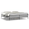 Cadre de lit sans matelas sonoma gris 200x200 cm 