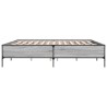 Cadre de lit sans matelas sonoma gris 200x200 cm 