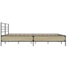 Cadre de lit sans matelas chêne sonoma 200x200 cm 