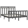 Cadre de lit sans matelas gris bois de pin massif 150x200 cm 