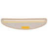Tapis d'escalier 30 pcs crème 56x17x3 cm 