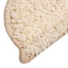 Tapis d'escalier 30 pcs crème 56x17x3 cm 