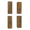 Meubles TV 4 pcs Chêne fumé 30,5x30x90 cm Bois d'ingénierie 