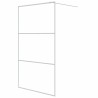 Paroi de douche Blanc 115x195 cm Verre ESG transparent 