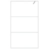 Paroi de douche Blanc 115x195 cm Verre ESG transparent 