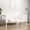 Lit de jour sans matelas blanc 90x190 cm bois de pin massif 