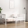 Lit de jour sans matelas blanc 90x190 cm bois de pin massif 