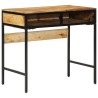 Bureau 80x50x75 cm Bois Massif Manguier Brut 