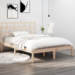 Cadre de lit sans matelas 180x200 cm bois massif 
