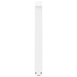 Pieds de table à manger en V 3 pièces Blanc 90 x (72-73,3) cm Acier 