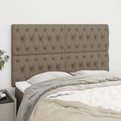 Têtes de lit 4 pcs Taupe 80x7x78/88 cm Tissu 
