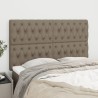 Têtes de lit 4 pcs Taupe 80x7x78/88 cm Tissu 