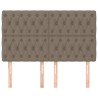 Têtes de lit 4 pcs Taupe 80x7x78/88 cm Tissu 