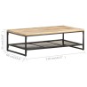 Table basse 110x60x35 cm Bois de manguier massif 